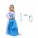 Set rochie si trei accesorii elsa frozen, ideallstore®, 5-7 ani, carnaval