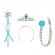 Set trei accesorii printesa elsa frozen ,ideallstore®, 3-12 ani