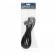 Ștecher cu clemă de plastic - cablu de 5 metri - 3 x 1,5 mm2 - negru