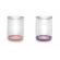 Set 2 pahare copii design interio urs, melii, roz&mov