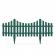 Gard decorativ extensibil pentru gradina din plastic, 60 x 23 cm, verde