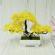 Bonsai decorativ artificial in ghiveci, galben, 29 cm, mct-18k211g