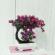 Bonsai decorativ artificial in ghiveci, mov, 20 cm, mct-20k322m