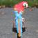 Lampa solara led, model papagal, multicolor, ip 67, 41 cm