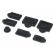 Set 7 capace din silicon pentru protectie porturi consola playstation 5, negru