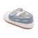 Pantofiori albi cu bleu de ocazie pentru baietei (marime disponibila: 6-9 luni