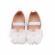 Pantofiori albi cu fundita dantelata (marime disponibila: 6-9 luni (marimea 19