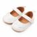 Pantofiori pentru fetite - white flowers (marime disponibila: 9-12 luni