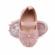 Pantofiori roz pudra cu fundita dantelata (marime disponibila: 3-6 luni