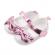 Pantofiori albi cu fundita lila sidefat (marime disponibila: 6-9 luni (marimea