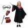 Costum carnaval copii harry potter cu cravata,ochelari,bagheta si fular, ideallstore®,3-5 ani