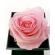 Cutie pentru bijuterii cu trandafir criogenat 8cm roz, 9x9x10 cm