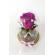 Trandafir criogenat in cupola de sticla 15x12cm cu miniaturi
