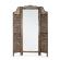 Paravan decorativ cu oglinda din lemn maro tejal 130 cm x 2.5 cm x 180 h
