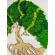 Tablou rotund de lemn cu licheni stabilizati “copacul vietii”, d-40 cm