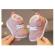 Pantofi imblaniti roz cu picatele albe (marime disponibila: 9-12 luni (marimea