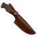 Cutit de vanatoare ideallstore®, the goat knife, 21 cm, bej, husa piele ecologica