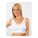 Bustiera confortabila, alb, marime 3XL, Vivo, T2107