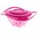 Bol multifunctional cu capac si rotire 360 grade babyjem amazing bowl (culoare: roz)