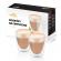 Set 2 pahare pentru capuccino eta 4181 93010, 240 ml, pereti dubli din sticla