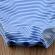 Costum de baie bleu cu dantela galbena drool (marime: 100)