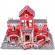 Set constructie puzzle 3d statie de pompieri fiesta crafts 72 piese