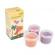 Set plastilina organica pentru copii, 2 ani+, 3 culori, moale, nelipicioasa, usor de modelat, roz/mov/bej, grunspecht 680-v1