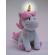 Jucarie plus muzicala cu lumini jemini 24 cm unicorn
