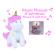 Jucarie plus muzicala cu lumini jemini 24 cm unicorn