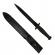 Set doua cutite de vanatoare, tactical knife, ideallstore®, otel inoxidabil, negru