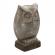 Figurina bufnita ceramica gri 15x10x23 cm