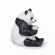 Papo figurina urs panda sezand cu pui in brate