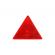 Set 2 triunghiuri de avertizare reflectorizante pentru remorci, culoare rosie,
