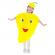 Costum fruct mango, ideallstore®, galben, marime universala