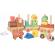 Trenulet din lemn cu forme si animale orange tree toys