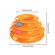 Jucarie pentru pisici turn cu bilute colorate, portocaliu, 24.5 x 15.5 x 13.5 cm, Bright & homely, BH071