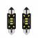 Set 2 becuri auto 10led t10 c5w, 41mm, canbus, 6000k, 800lm, 12v