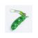 Set 2 jucarii breloc pastaie de mazare, antistres, verde, 7 cm