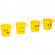 Set 4 pahare din plastic cu maner, design emoji, 250 ml, Vivo, 05292