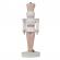 Figurina spargatorul de nuci polirasina alba roz 10x9x26 cm