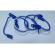 Bratara tip fermoar, Zipper Bracelet, alb/albastru inchis, 19 cm, Vivo