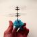 Elicopter mini de jucarie, model ufo, controlabil cu mana, albastru