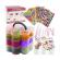 Set creativ elastice loom colorate cu organizator si accesorii, 3000 piese kruzzel my18234
