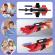 Set doua manusi lansator cu 14 ventuze din burete spiderman, ideallstore®, rosu