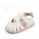 Sandalute albe cu inimioara decupata (marime disponibila: 12-18 luni (marimea
