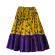 Costum etno-tiganesc Gipsy Style galben-mov ,fete 9 ani ,134 cm