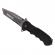 Briceag de vanatoare ideallstore®, predator blade, otel inoxidabil, 22.5 cm, negru, teaca inclusa