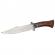 Cutit de vanatoare ideallstore®, tiger blade, 30.5 cm, otel inoxidabil, maro, teaca inclusa