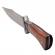 Cutit de vanatoare ideallstore®, tiger blade, 30.5 cm, otel inoxidabil, maro, teaca inclusa