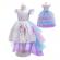 Rochie unicorn cu trena detasabila, ideallstore®, 3-5 ani